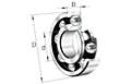 Deep groove ball bearing series-6000, 6200, 6300, 6400, max-capacity