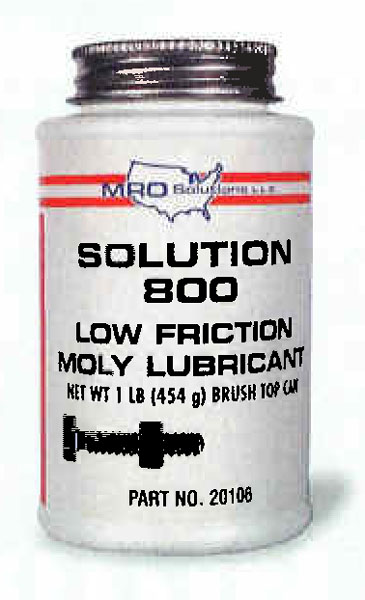 Solution 800 Low Friction Moly Past Lubricant On Emerson Bearing