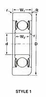 Style 1- Mast Guide Bearing