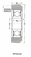 Style 6A- Mast Guide Bearing