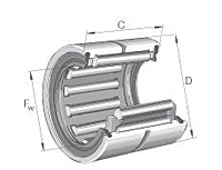 Needle Roller Bearings RNA 6900 Series Double Row without Inner Ring