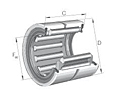 Needle Roller Bearings Heavy Duty MR Series with Inner Ring with Seals