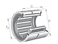 Needle Roller Bearings RNA 4800 Series Single Row without Inner Ring